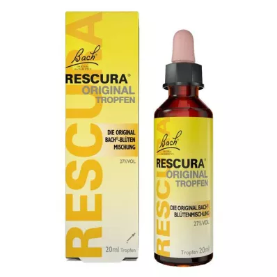 BACHBLÜTEN Alkuperäiset Rescura-tipat alkoholin kanssa, 20 ml BACHBLÜTEN Alkuperäiset Rescura-tipat alkoholin kanssa, 20 ml