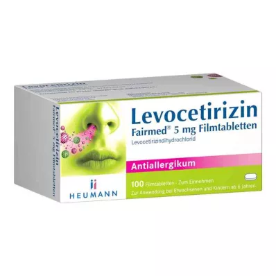 Levocetirizine Fairmed 5 mg kalvopäällysteiset tabletit (100 kpl)