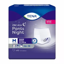 TENA PANTS yön super M -kertakäyttöhousut, 10 kpl