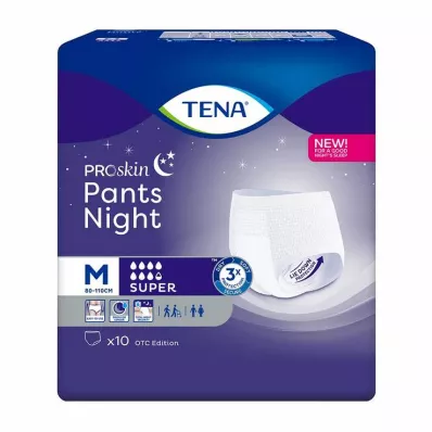 TENA PANTS yön super M -kertakäyttöhousut, 10 kpl