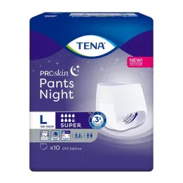 TENA PANTS yön super L -kertakäyttöhousut, 10 kpl