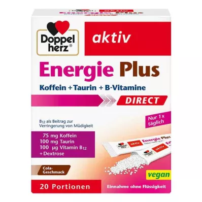 Doppelherz Energy Plus Direct Pelletit, 20 kpl Doppelherz Energy Plus Direct Pelletit, 20 kpl