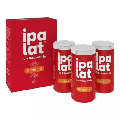 Ipalat kurkkutabletit, mieto hunaja ilman mentolia, sokeriton, 120 kpl
