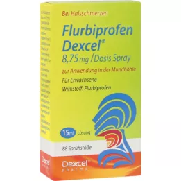 FLURBIPROFEN Dexcel 8,75 mg/dos.spray suuonteloon, 15 ml