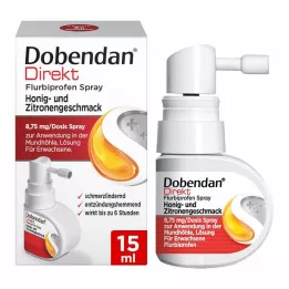 Dobendan® Direct Flurbiprofen Spray Hunaja &amp; Sitruunamaku, 15 ml