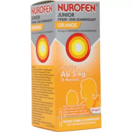 NUROFEN Junior kuume- ja kipumehu Appelsiini 40 mg/ml, 100 ml