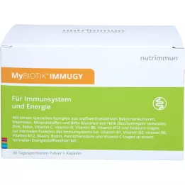 MYBIOTIK IMMUGY Yhdistelmäpakkaus 30x2 g+60 kapselia, 1 p