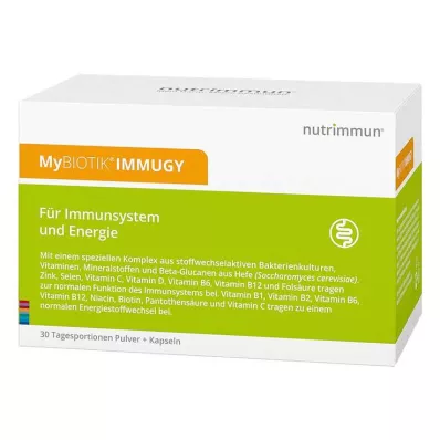 MYBIOTIK IMMUGY Yhdistelmäpakkaus 30x2 g+60 kapselia, 1 p MYBIOTIK IMMUGY Yhdistelmäpakkaus 30x2 g+60 kapselia, 1 p