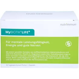 MYBIOTIK LIFE+ Yhdistelmäpakkaus 30x1,5 g Plv.+60 Caps., 1 kpl