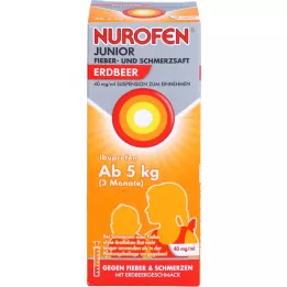 NUROFEN Junior kuume- ja kipumehu Mansikka 40 mg/ml, 100 ml