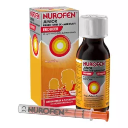 NUROFEN Junior kuume- ja kipumehu Mansikka 40 mg/ml, 100 ml