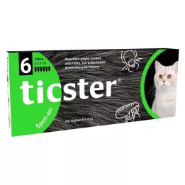 TICSTER Spot-on-neste enintään 4 kg painaville kissoille, 6X0,4 ml