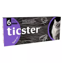 TICSTER Spot-on neste 4-8 kg painaville kissoille, 6X0,8 ml