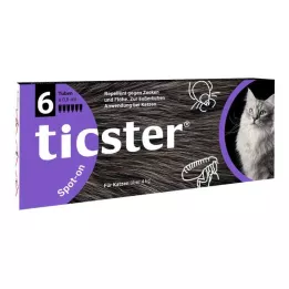 TICSTER Spot-on neste 4-8 kg painaville kissoille, 6X0,8 ml