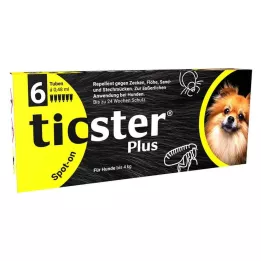 TICSTER Plus spot-on neste koiralle 4 kg:n painoon asti, 6X0,48 ml