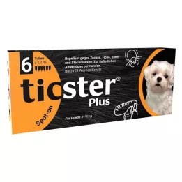 TICSTER Plus Spot-on-liuos koiralle 4-10kg, 6X1.2ml