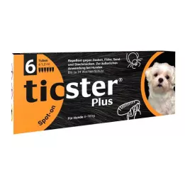 TICSTER Plus Spot-on-liuos koiralle 4-10kg, 6X1.2ml