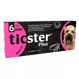 TICSTER Plus Spot-on-liuos koiralle 10-25 kg, 6X3 ml