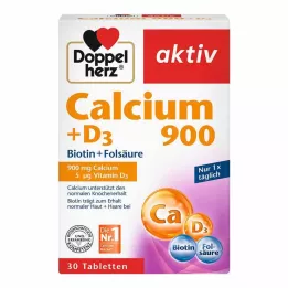DOPPELHERZ Kalsium 900+D3 tabletit, 30 kpl