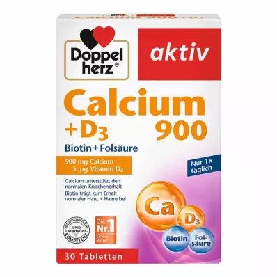 Doppelherz Calcium 900 + D3 tabletit, 30 kpl Doppelherz Calcium 900 + D3 tabletit, 30 kpl