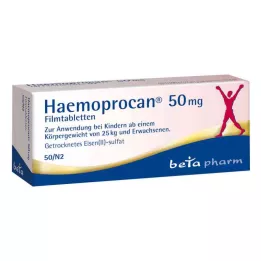 HAEMOPROCAN 50 mg kalvopäällysteiset tabletit, 50 kpl
