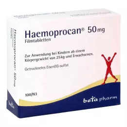 HAEMOPROCAN 50 mg kalvopäällysteiset tabletit, 100 kpl