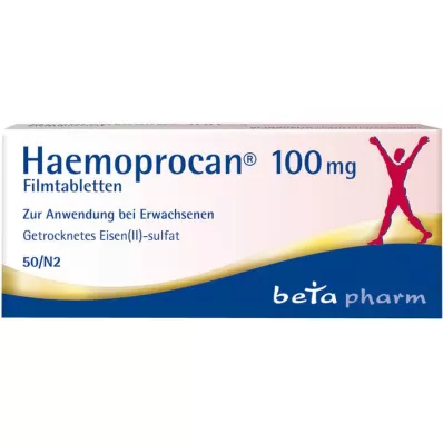HAEMOPROCAN 100 mg kalvopäällysteiset tabletit, 50 kpl