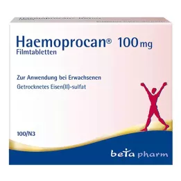 HAEMOPROCAN 100 mg kalvopäällysteiset tabletit, 100 kpl