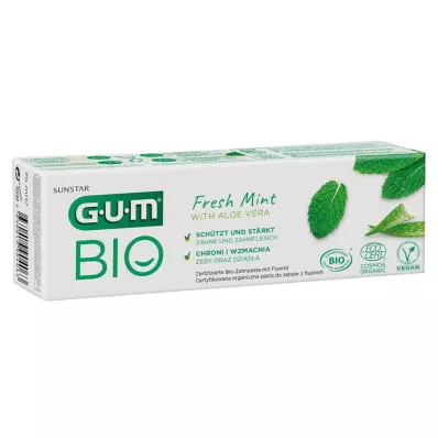 GUM Luomuhammastahna tuore minttu, 75 ml GUM Luomuhammastahna tuore minttu, 75 ml