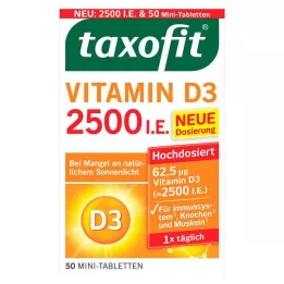 TAXOFIT D3-vitamiinitabletit 2500 I.U., 50 kpl