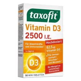 TAXOFIT D3-vitamiinitabletit 2500 I.U., 50 kpl