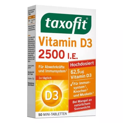 TAXOFIT D3-vitamiinitabletit 2500 I.U., 50 kpl TAXOFIT D3-vitamiinitabletit 2500 I.U., 50 kpl