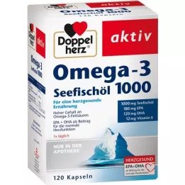 DOPPELHERZ Omega-3 merikalaöljy 1000 kapselia, 120 kapselia