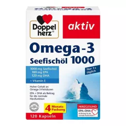 DOPPELHERZ Omega-3 merikalaöljy 1000 kapselia, 120 kapselia