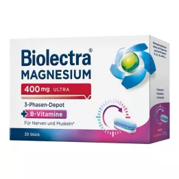 BIOLECTRA Magnesium 400 mg ultra 3-vaihe depot, 30 kpl
