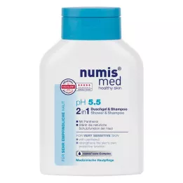 NUMIS med pH 5.5 2in1 suihkugeeli &amp; Shampoo, 200 ml