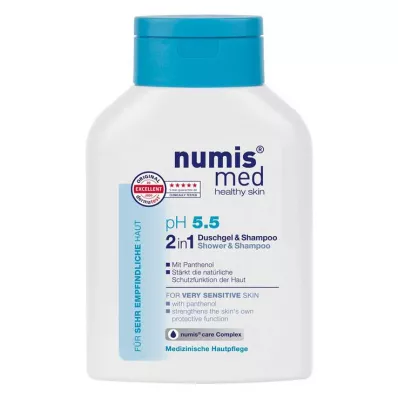 NUMIS med pH 5.5 2in1 suihkugeeli & Shampoo, 200 ml NUMIS med pH 5.5 2in1 suihkugeeli & Shampoo, 200 ml