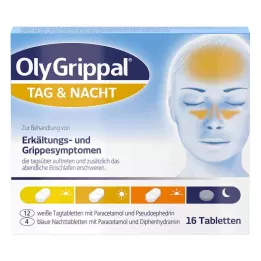 Olygrippal Day &amp; Night 500 mg/60 mg tabletit (16 kpl)