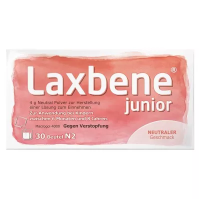 Laxbene® junior 4 g Neutraali Lapset 6M-8Y, 30X4 g Laxbene® junior 4 g Neutraali Lapset 6M-8Y, 30X4 g