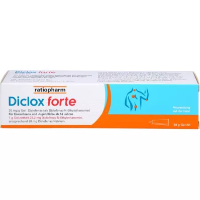 DICLOX forte 20 mg/g geeliä, 50 g