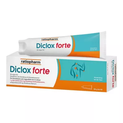 Diclox forte - kipugeeli 2%, diklofenaakilla, 150 g Diclox forte - kipugeeli 2%, diklofenaakilla, 150 g