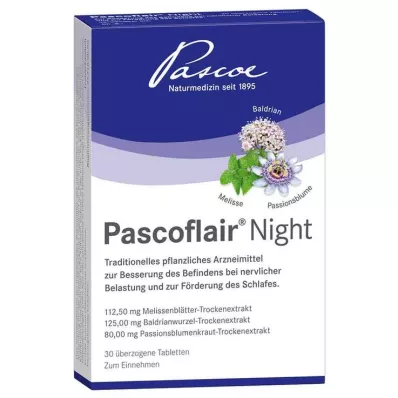 PASCOFLAIR yöpäällysteiset tabletit, 30 kpl