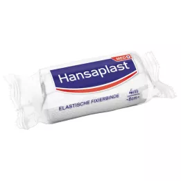 HANSAPLAST elastinen kiinnitysnauha, krepattu 8 cm x 4 m, 1 kpl