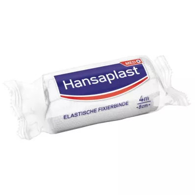 Hansaplast elastinen kiinnitysside krepattu 8 cmx4 m, 1 kpl