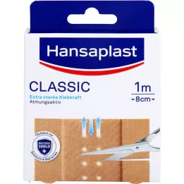 HANSAPLAST Klassinen kipsi 8cm x1 m, 1 kpl