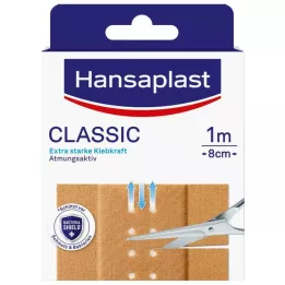 HANSAPLAST Klassinen kipsi 8cm x1 m, 1 kpl