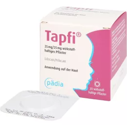 TAPFI 25 mg/25 mg vaikuttavaa ainetta sisältävä laastari, 20 kpl