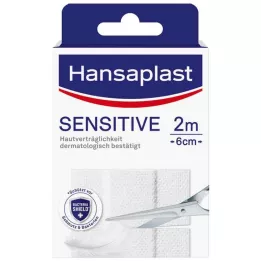 HANSAPLAST Herkkä kipsi hypoallergeeninen 6 cmx2 m, 1 kpl