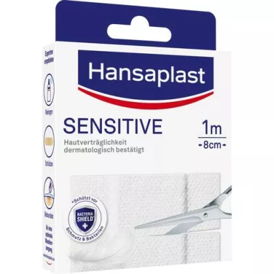 HANSAPLAST Herkkä kipsi hypoallergeeninen 8 cmx1 m, 1 kpl