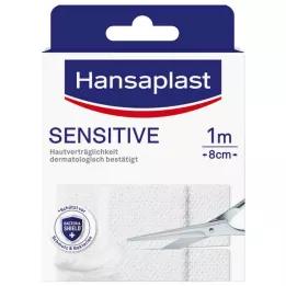 HANSAPLAST Herkkä kipsi hypoallergeeninen 8 cmx1 m, 1 kpl